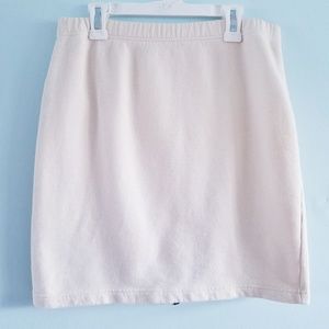 Vintage FORENZA ivory jersey knit skirt